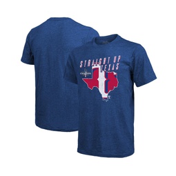 Mens Threads Royal Texas Rangers 2023 World Series Champions Local State of Mind Tri-Blend T-shirt