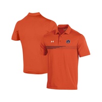 Mens Orange Auburn Tigers Tee To Green Stripe Polo Shirt