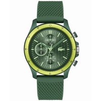 Mens Neoheritage Chronograph Green Silicone Strap Watch 42mm
