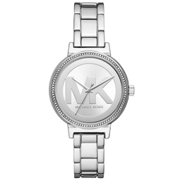 Womens Sofie Three-Hand Silver-Tone Stainless Steel Watch 36mm