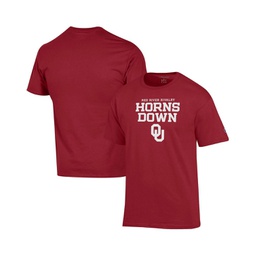 Mens Crimson Oklahoma Sooners Red River Rivalry Slogan T-shirt