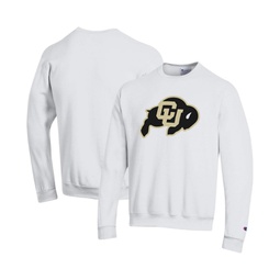 Mens White Colorado Buffaloes Primary Logo Pullover Sweatshirt
