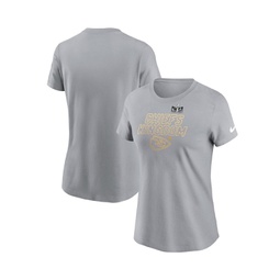 Womens Gray Kansas City Chiefs Super Bowl LVIII Local Essential T-shirt