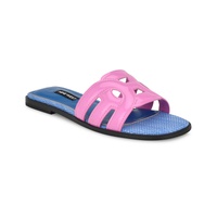 Womens Geena Round Toe Flat Slip-On Sandals