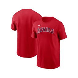 Mens Red Los Angeles Angels Fuse Wordmark T-shirt