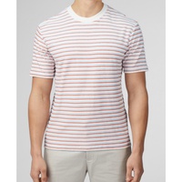 Mens Loopback Stripe Short Sleeve T-shirt
