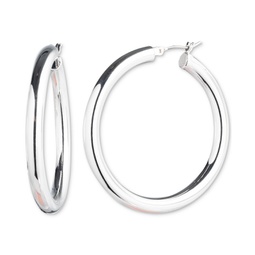 Medium Tubular Hoop Earrings 1.28