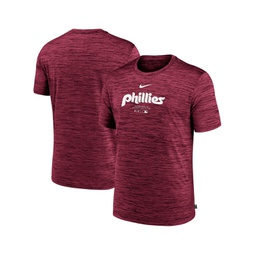 Mens Burgundy Philadelphia Phillies Authentic Collection Velocity Performance Practice T-Shirt