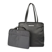 Faux Leather Marley 16 Laptop Tote with Removable Laptop Sleeve