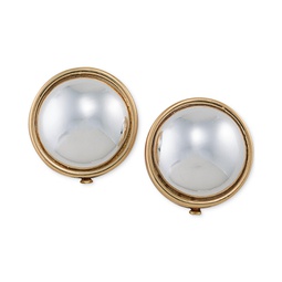Gold-Tone Sphere Clip-on Earrings