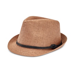 Mens Paper Straw Vintage-Inspired Fedora Hat