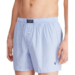 Mens Plaid Single-Button Fly Boxers