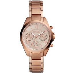 Womens Modern Courier Chronograph Rose Gold Stainless Steel Watch 36mm