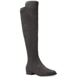 Womens Bromley Suede Flat Tall Riding Boots