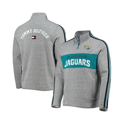 Mens Heathered Gray Jacksonville Jaguars Mario Quarter-Zip Jacket