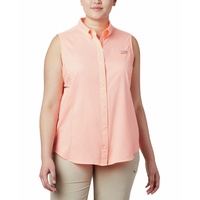 Plus Size PFG Tamiami Button-Front Sleeveless Top