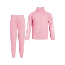Little Girls Long Sleeves Classic Tricot Track Jacket and Pants 2-Piece Set