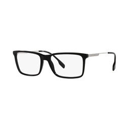 BE2339F Mens Rectangle Low Bridge Fit Eyeglasses