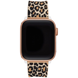 Womens Leopard Silicone Apple Watch Strap