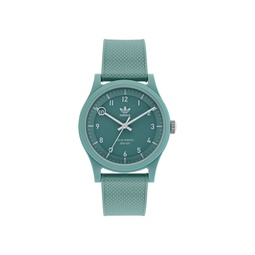 Unisex Solar Project One Green Resin Strap Watch 39mm