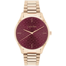 Womens Carnation Gold-Tone Stainless Steel Bracelet Watch 35mm