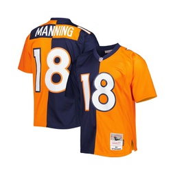 Mens Peyton Manning Navy Orange Denver Broncos 2015 Split Legacy Replica Jersey
