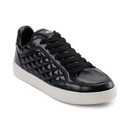 Womens Oriel Quilted Lace-Up Low-Top Sneakers