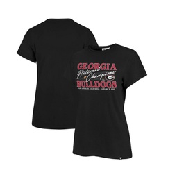 Womens Black Georgia Bulldogs College Football Playoff 2022 National Champions Frankie T-shirt