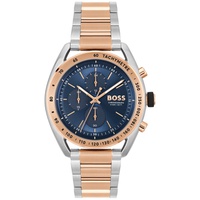 Boss Mens Center Court Quartz Chronograph Stainless Steeland Ionic Plated Carnation Two-Tone Steel Watch 44mm