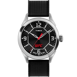 UFC Mens Quartz Athena Silicone Black Watch 42mm