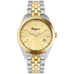 Salvatore Womens Swiss Classic Two-Tone Stainless Steel Bracelet Watch 36mm