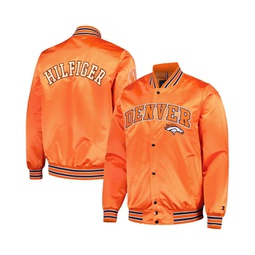 Mens Orange Denver Broncos Elliot Varsity Full-Snap Jacket