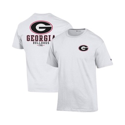 Mens White Georgia Bulldogs Stack 2-Hit T-shirt