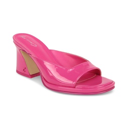 Womens Hadie Square-Toe Slip-On Dress Sandals