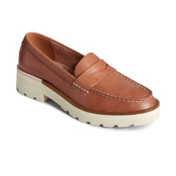 Womens Chunky Penny Loafers