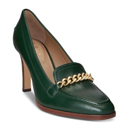 Womens Colleen Chain-Trimmed Pumps