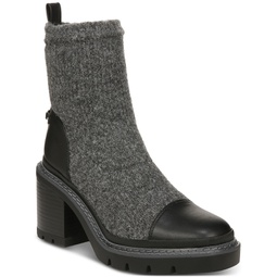 Womens Rozanna Pull-On Lug-Sole Sweater Booties