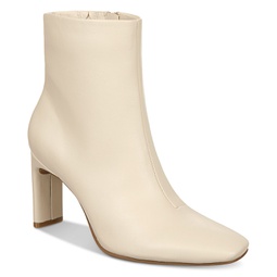 Womens Terrie Square-Toe Booties
