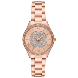 Womens Lauryn Three-Hand Rose Gold-Tone Stainless Steel Watch 33mm