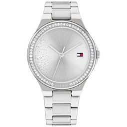 Womens Quartz Silver-Tone Stainless Steel Watch 36mm