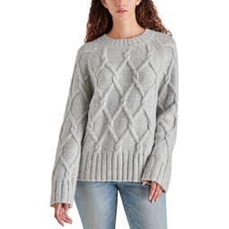 Womens Micah Chunky Cable-Knit Sweater