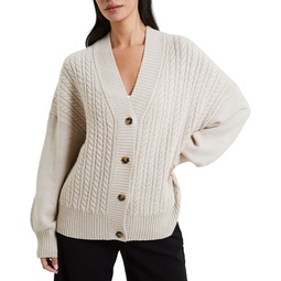 Womens Babysoft Cable Knit Cardigan