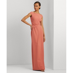 Womens Off-The-Shoulder Column Gown