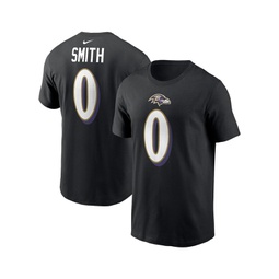 Mens Roquan Smith Black Baltimore Ravens Player Name and Number T-shirt