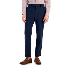 Mens Classic-Fit Solid Stretch Suit Pants
