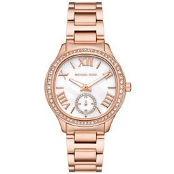 Womens Sage Three-Hand Rose Gold-Tone Stainless Steel Watch 38mm