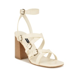 Womens Karrly Strappy Square Toe Dress Sandals