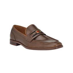 Mens Handle Square Toe Slip On Dress Loafers