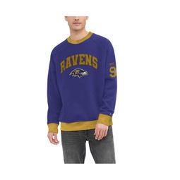 Mens Purple Baltimore Ravens Reese Raglan Tri-Blend Pullover Sweatshirt
