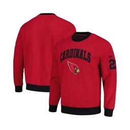 Mens Cardinal Arizona Cardinals Reese Raglan Tri-Blend Pullover Sweatshirt
